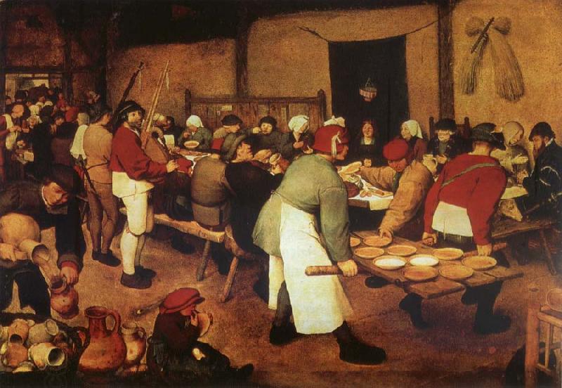 Pieter Bruegel Farmer wedding China oil painting art